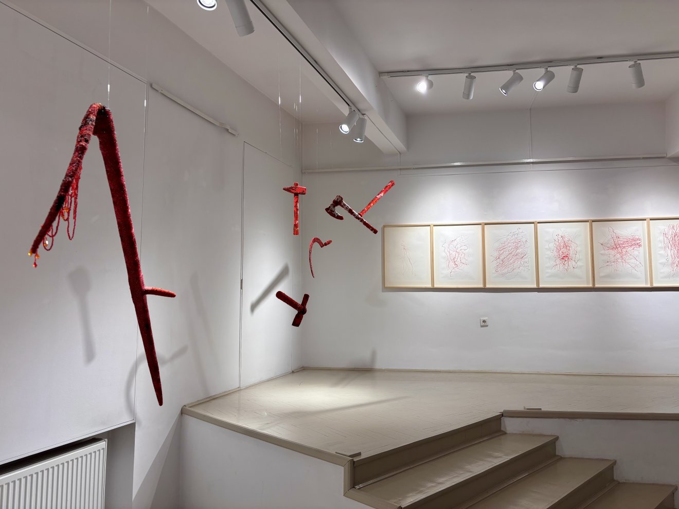 vér, Magdalena Pelmuș, Gendered Blood, fegyver, Törékeny anatómia, Új Kriterion Galéria