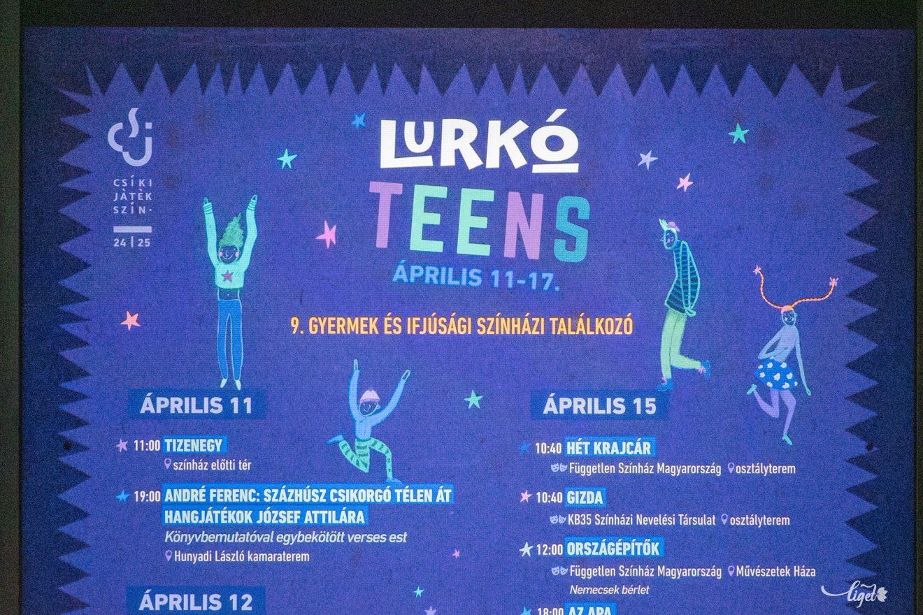 Lurkó, teens, fesztivál, tinédzserek, Csíki Játékszín, előadás, Lurkó Teens