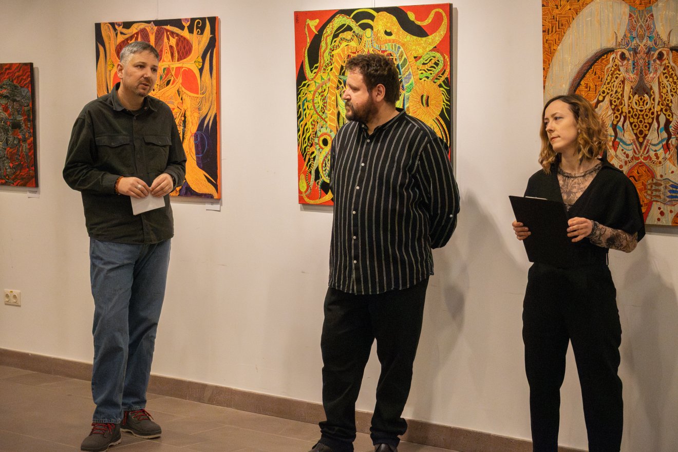 Sárosi Mátyás Zsolt, kiállítás, Csíki mozi, tusrajzok, természet, Hargita Megyei Kulturális Központ