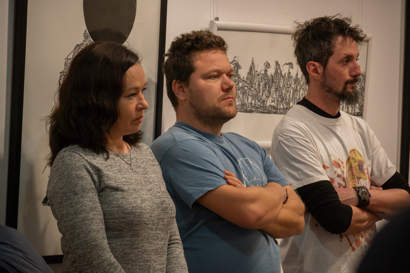 Sárosi Mátyás Zsolt, kiállítás, Csíki mozi, tusrajzok, természet, Hargita Megyei Kulturális Központ