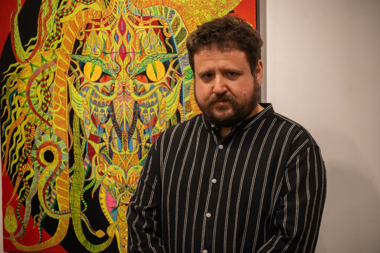 Sárosi Mátyás Zsolt, kiállítás, Csíki mozi, tusrajzok, természet, Hargita Megyei Kulturális Központ