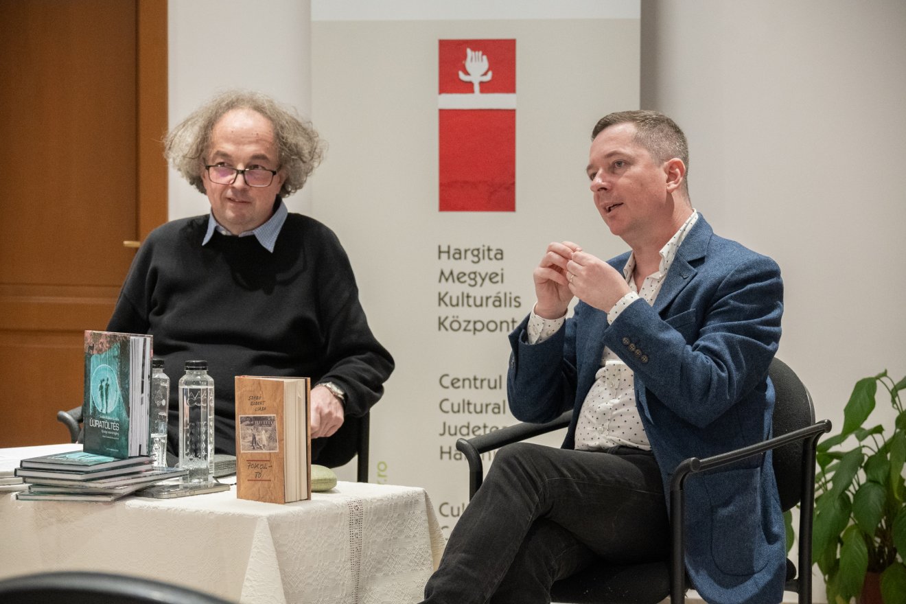 Pokoltó, Szabó Róbert Csaba, Borsodi L. László, regény, bemutató, Hargita Megyei Kulturális Központ