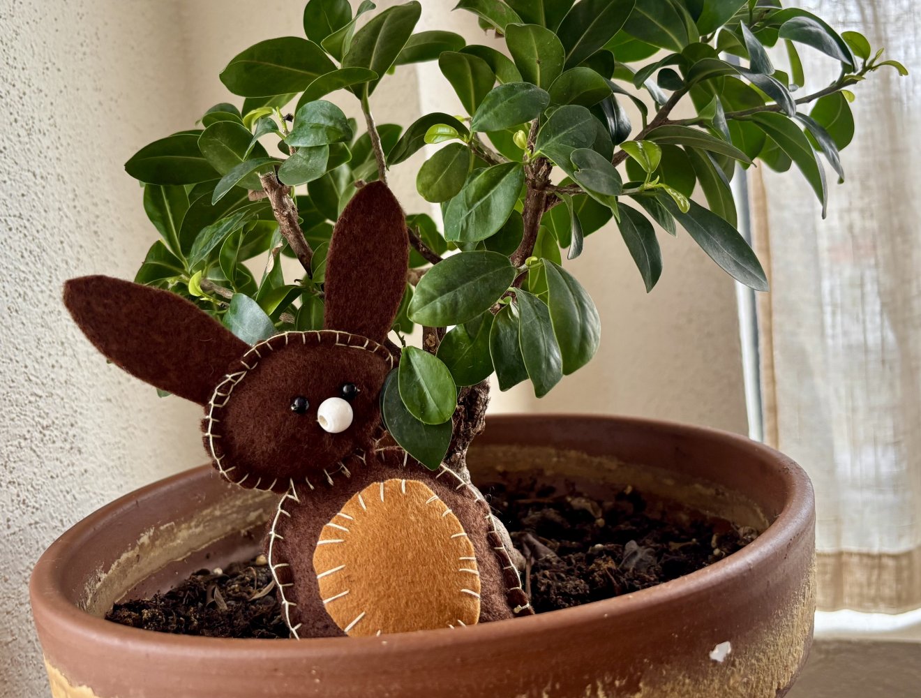 húsvét, dekoráció, nyuszi, horgolt  tojás