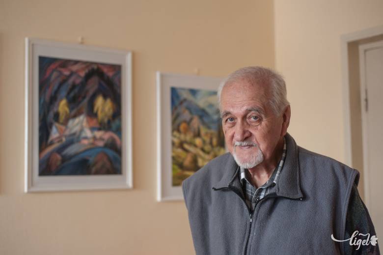 Imets László a festészet helyett választotta a fametszést •  Fotó: Gecse Noémi