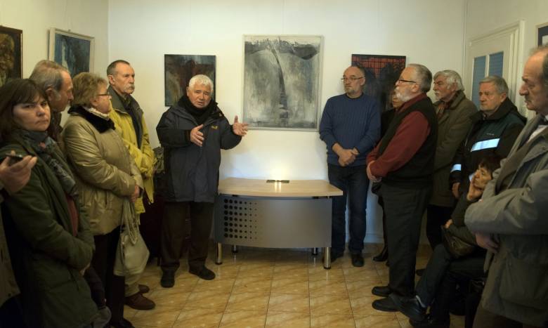 Megemlékező tárlatnyitó az Ave Art galériában •  Fotó: Siklódy Ferenc