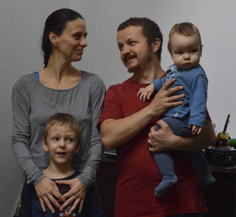 A művész és kibővült családja 