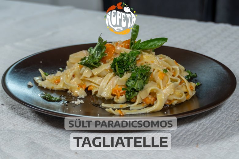 Sült paradicsomos tagliatelle – videó