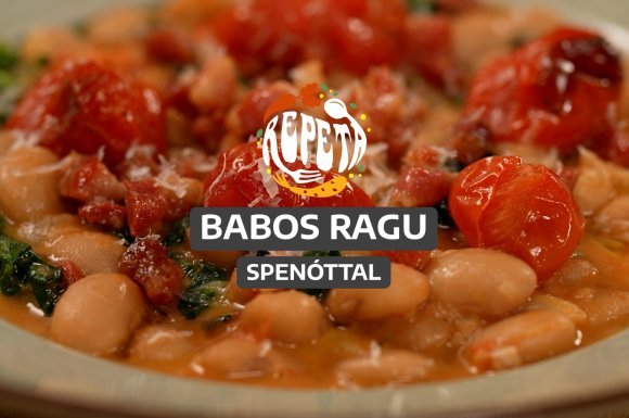 Babos ragu spenóttal – videó