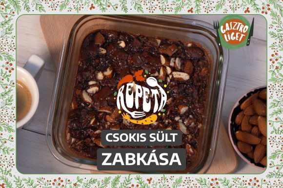 Csokis sült zabkása – videó