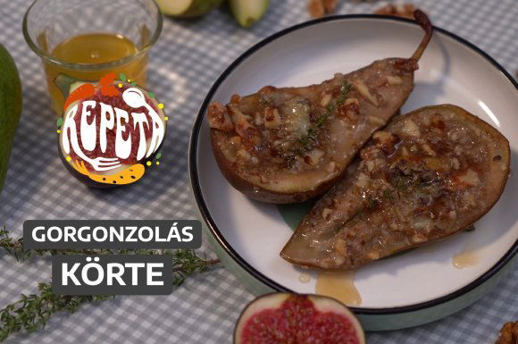 Gorgonzolás körte – videó