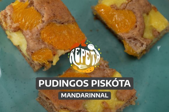 Pudingos piskóta mandarinnal – videó