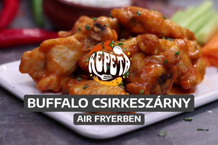 Buffalo csirkeszárny air fryerben – videó