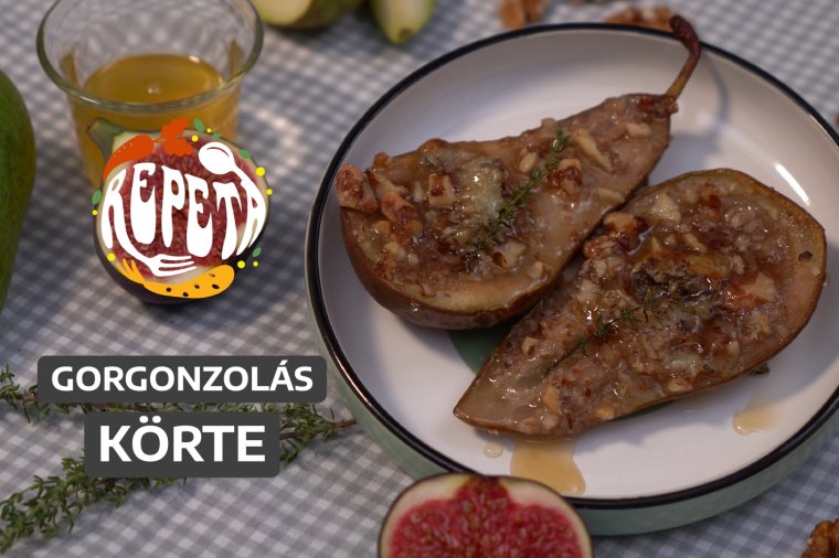 Gorgonzolás körte – videó