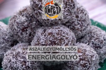 Aszalt gyümölcsös energiagolyó – videó