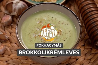 Fokhagymás brokkolikrémleves – videó