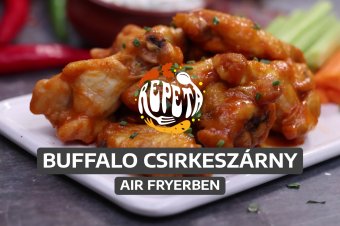 Buffalo csirkeszárny air fryerben – videó