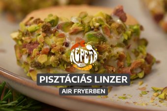 Pisztáciás linzer air fryerben – videó