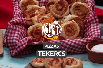 Pizzás tekercs – videó