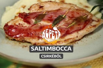 Saltimbocca csirkéből – videó