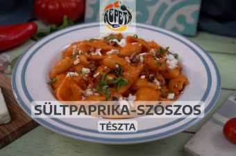 Sültpaprika-szószos tészta – videó