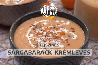 Tejszínes sárgabarack-krémleves – videó