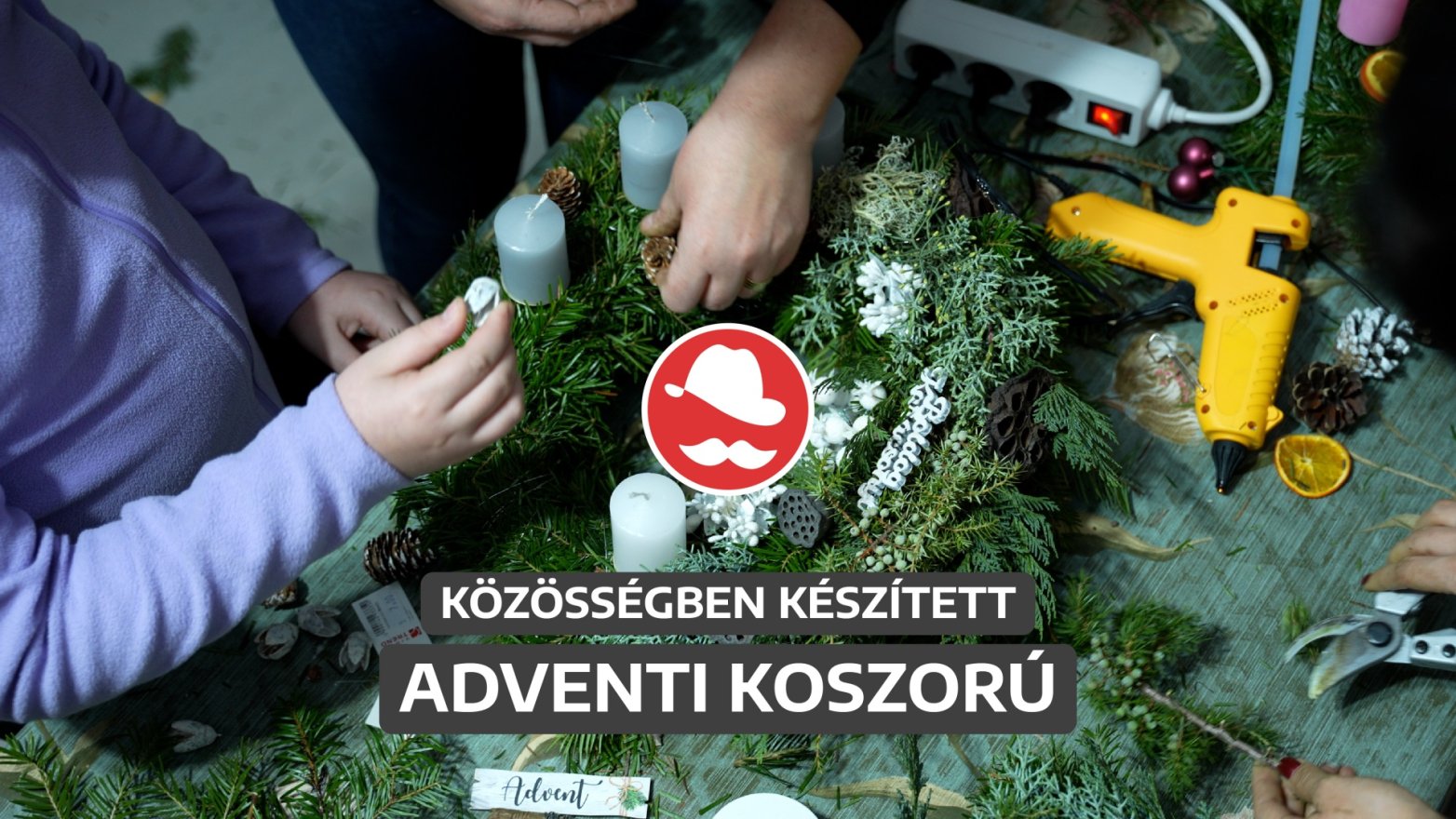 Ahol közösségi élmény az adventikoszorú-készítés – videó