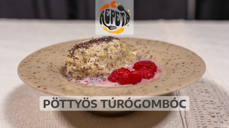 Pöttyös túrógombóc zabból - videó