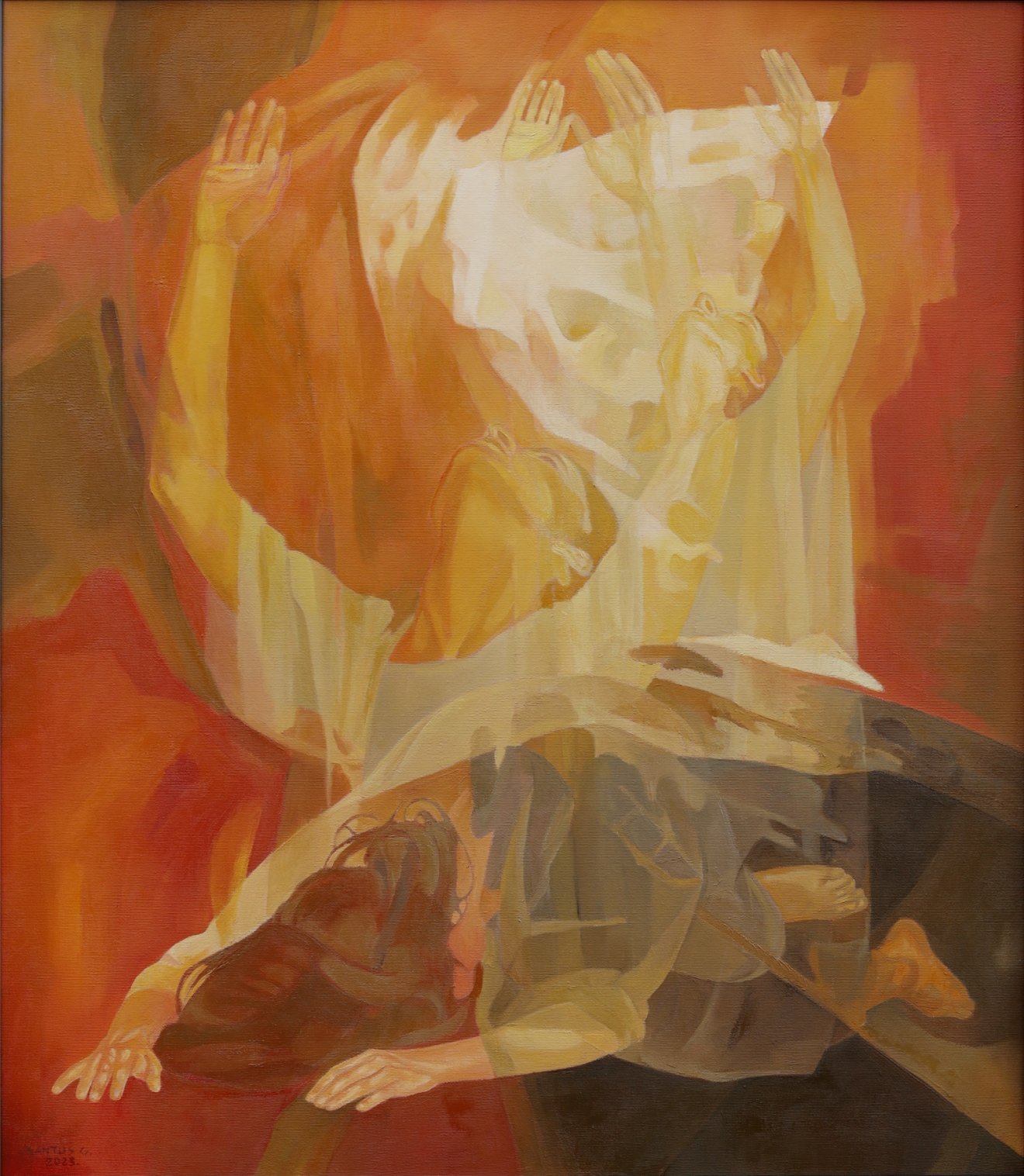 Imánk – olaj, vászon, 80X70 cm, 2023