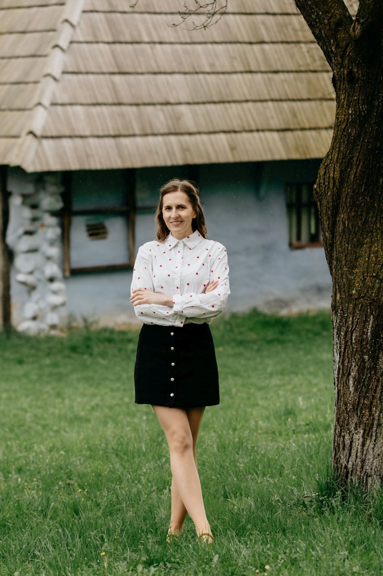 Ágota a  Haszmann Pál Múzeum udvarán nőtt fel nővéreivel és unokatestvéreivel &bullet;  Fotó: Virág Ágota archívuma