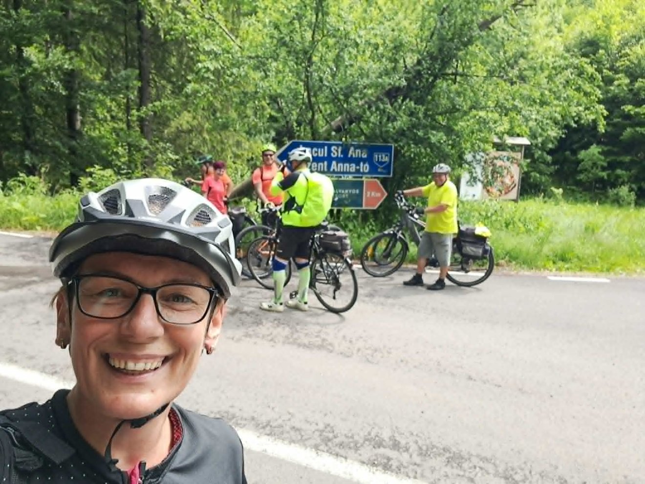 Szabadidejében Ildikó biciklizik: napi 100 km-t is akár • Fotó: Gergely Ildikó archívuma