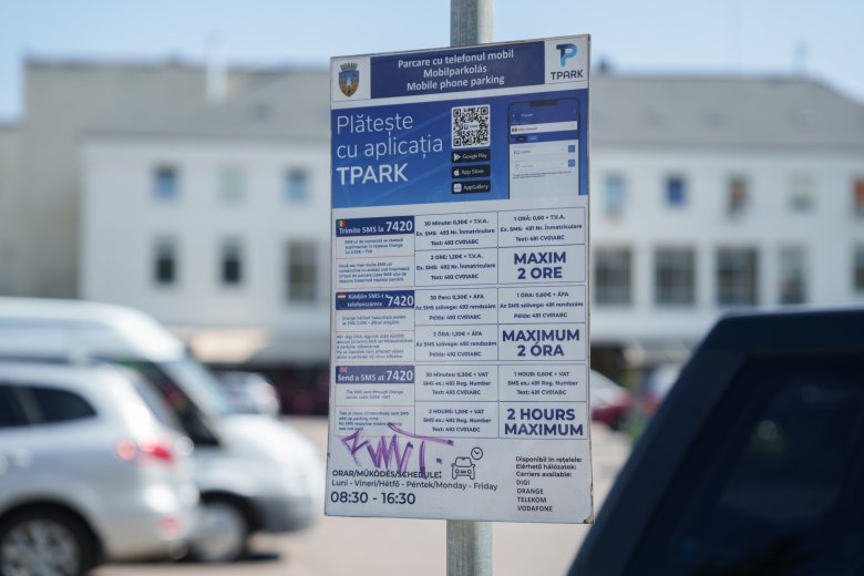 Hamarosan csak telefonon keresztül lehet majd fizetni a parkolásért Sepsiszentgyörgyön