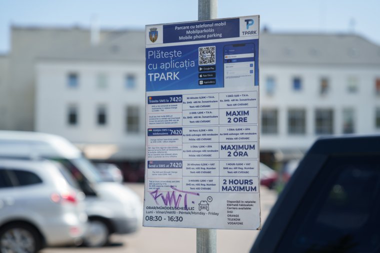 Hamarosan csak telefonon keresztül lehet majd fizetni a parkolásért Sepsiszentgyörgyön