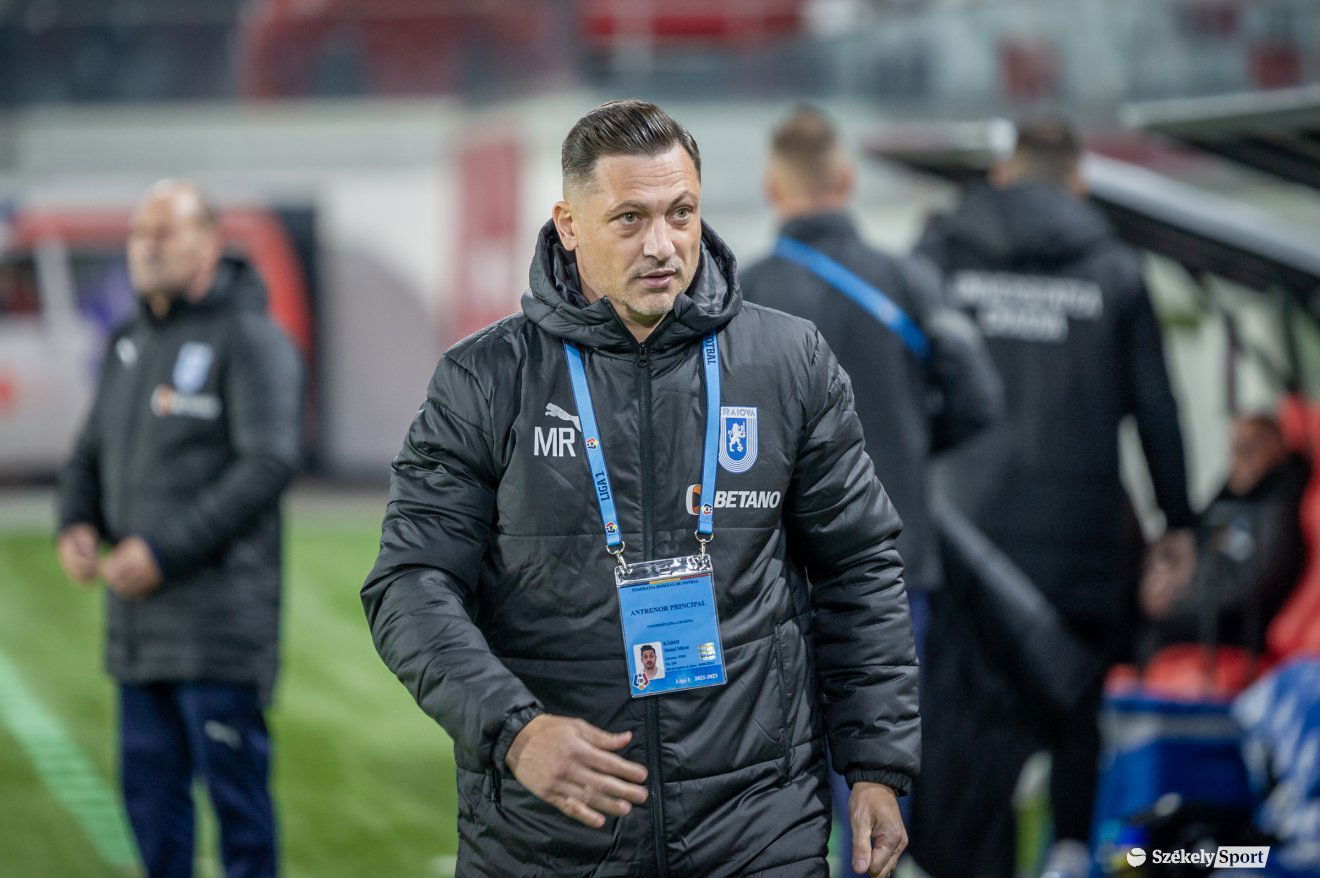 Mirel Rădoi a román válogatott szövetségi kapitánya és az Universitatea Craiova vezetőedzzője is volt •  Fotó: Pinti Attila