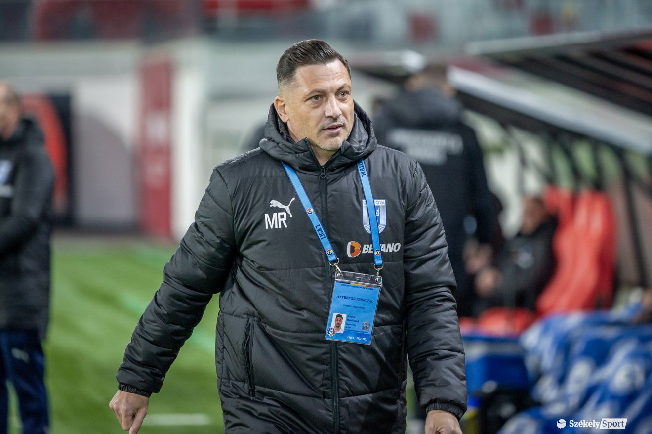 Mirel Rădoi visszatért az U Craiova kispadjára •  Fotó: Pinti Attila