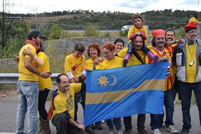 Székely zászló katalán kezekben