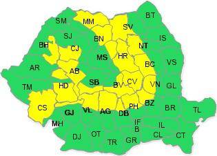 Riasztás erős szél és hófúvások miatt