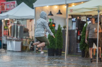 Második égszakadás pár óra alatt Tusványoson – fotók