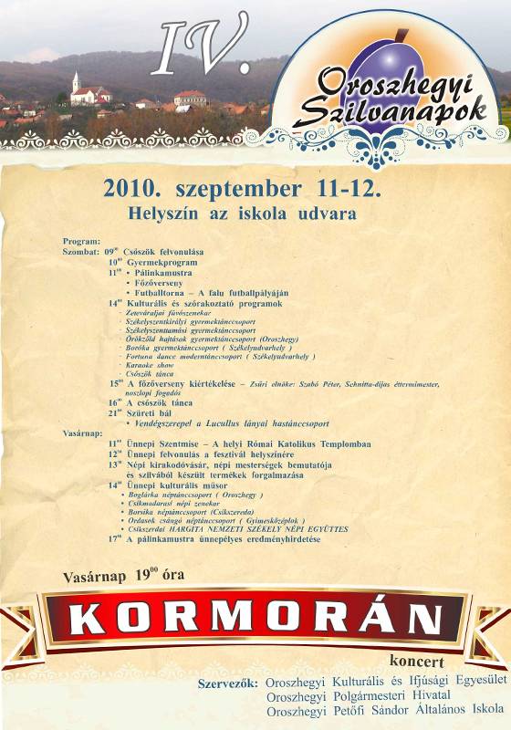 Szilvaszüret, pálinkamustra, katyófőzés