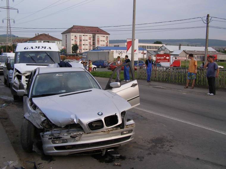 Baleset a terelőúton