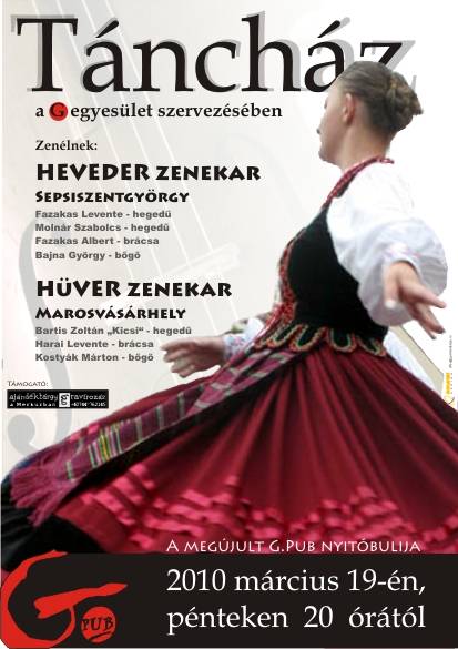 Táncházas G. Pub megnyitó