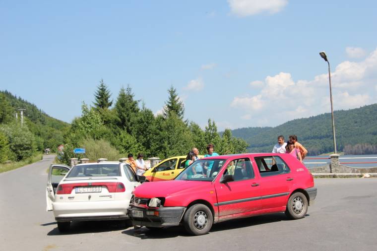 A zetelaki gátnál karamboloztak