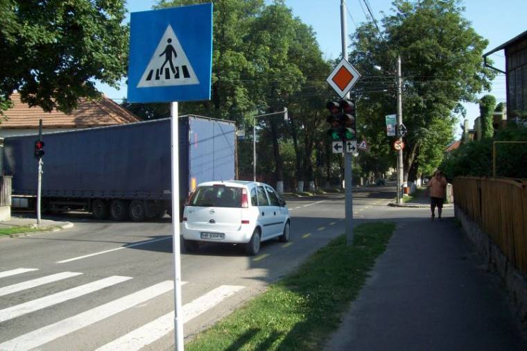 Biciklis baleset a Tamási Áron utcában