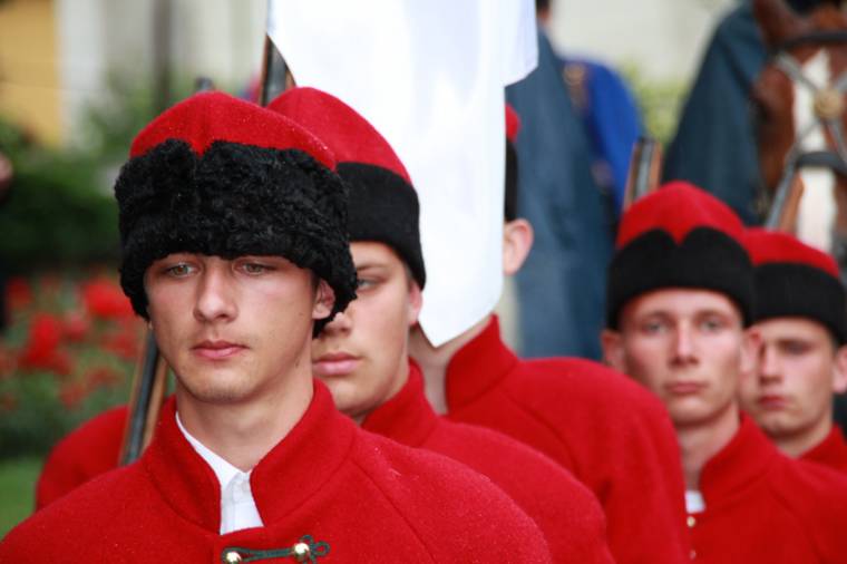 Nem mosta el az eső az első székely díszőrségváltást