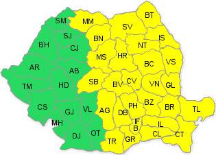 Sárga riasztás a nyári viharok miatt