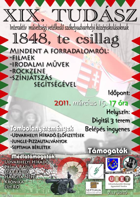 XIX. TUDÁSZ vetélkedő a forradalom jegyében