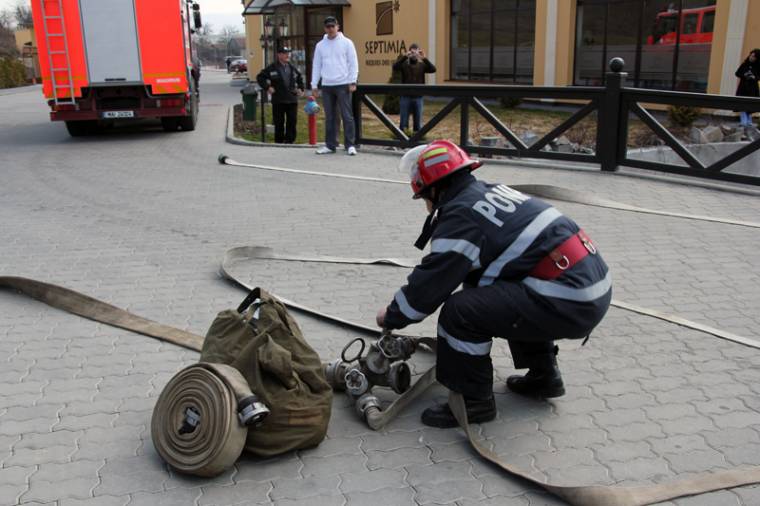 Polgárvédelmi gyakorlat Udvarhelyen