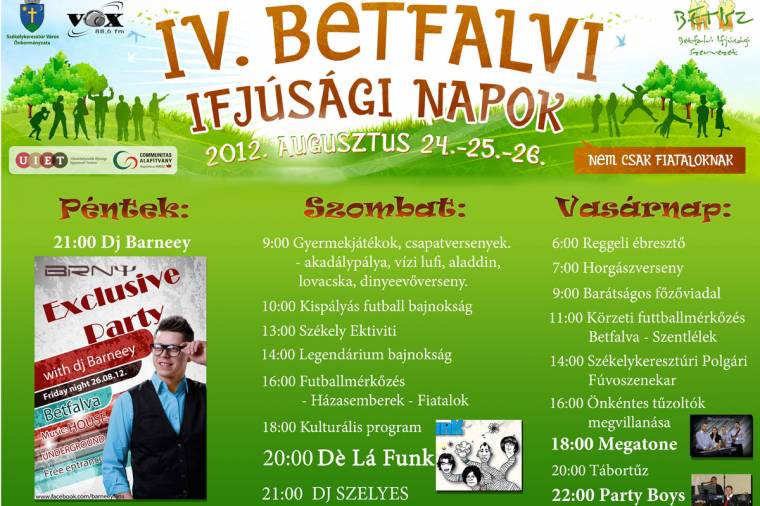IV. Betfalvi ifjúsági napok