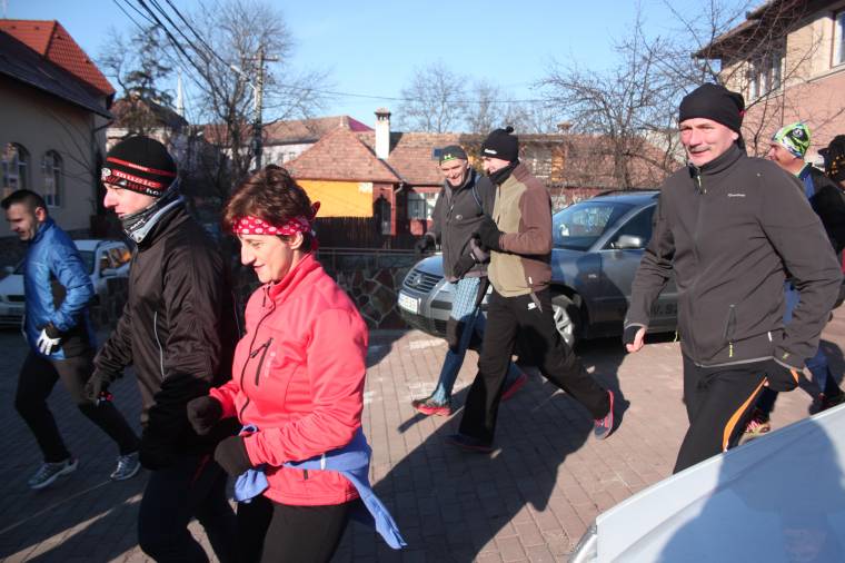 Szaladással köszöntötték az új évet