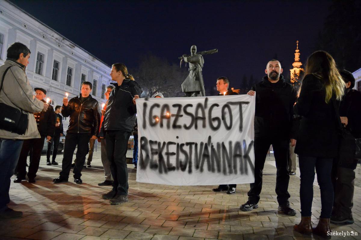 Több alkalommal is tüntettek Székelyföld-szerte Beke István és Szőcs Zoltán szabadon bocsátásáért. Archív •  Fotó: Mihály Csaba