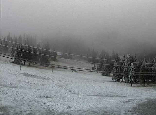 Ismét havazott a Hargitán